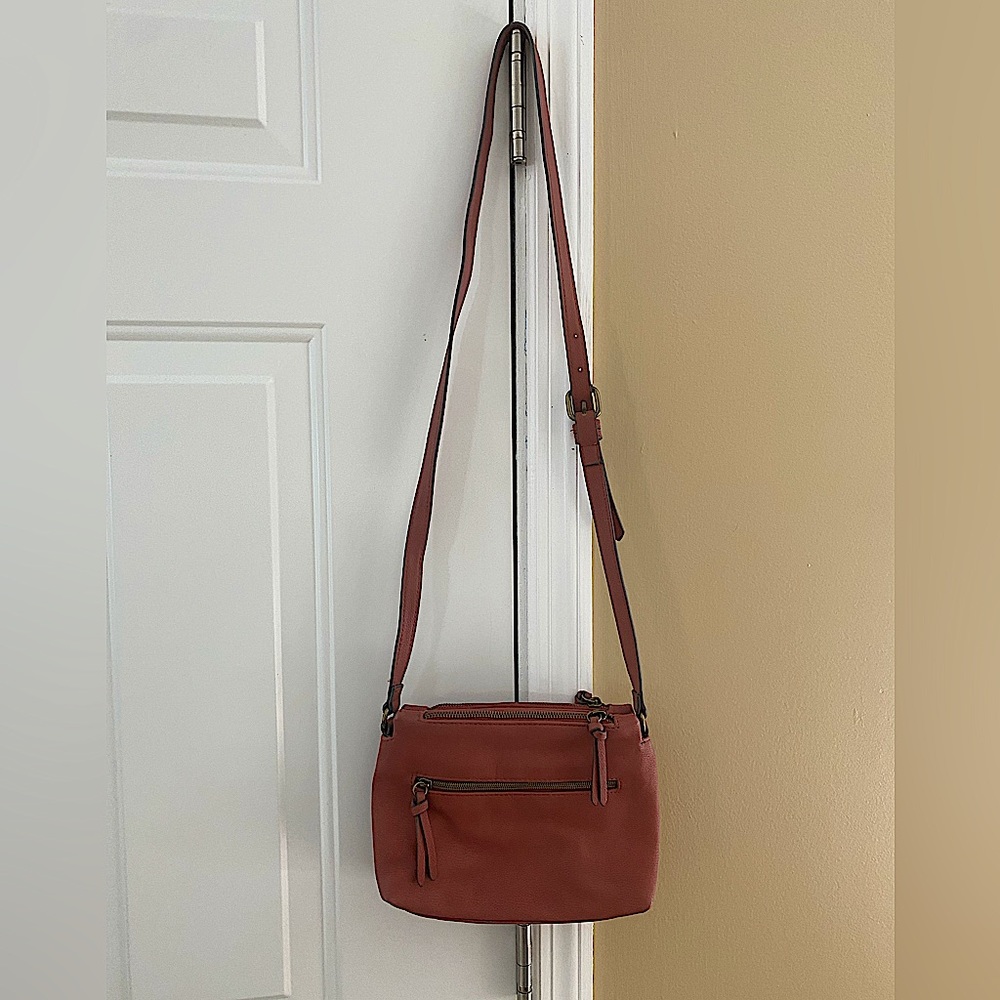 Sonoma Crossbody Purse Rust Red/Brown NWOT - Picture 2 of 16